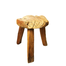 Stołek taboret z drewna tekowego 45cm